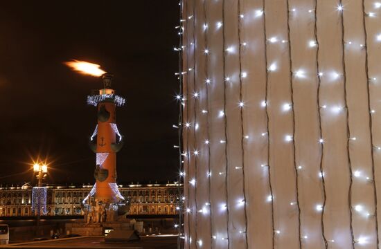 St. Petersburg on the eve of New Year