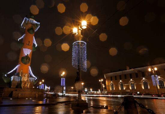 St. Petersburg on the eve of New Year