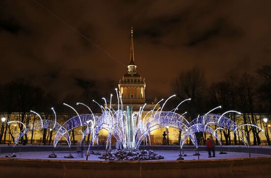St. Petersburg on the eve of New Year
