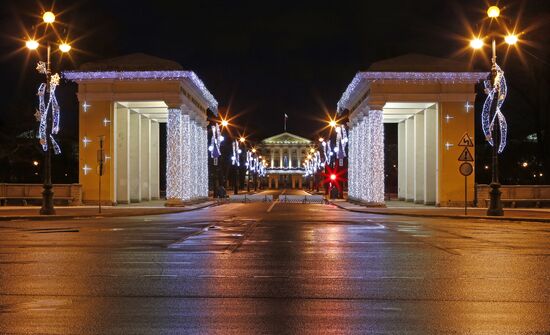 St. Petersburg on the eve of New Year