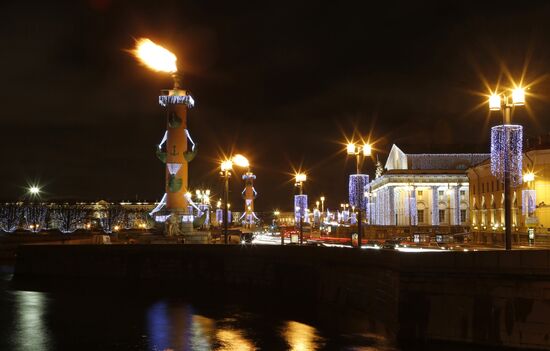 St. Petersburg on the eve of New Year