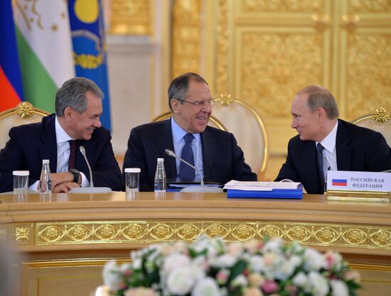 Vladimir Putin attends meetings of CSTO Collective Security Council and Supreme Eurasian Economic Council