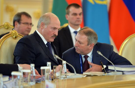 Vladimir Putin attends meetings of CSTO Collective Security Council and Supreme Eurasian Economic Council