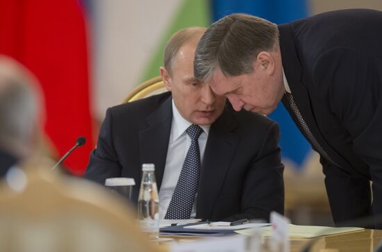 Vladimir Putin attends meetings of CSTO Collective Security Council and Supreme Eurasian Economic Council