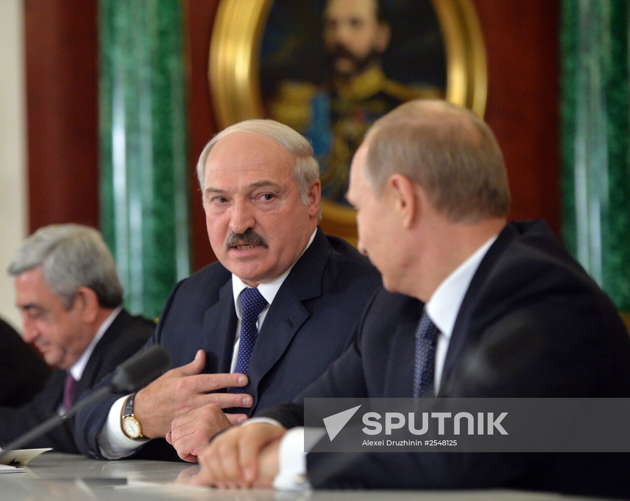 Vladimir Putin attends meetings of CSTO Collective Security Council and Supreme Eurasian Economic Council