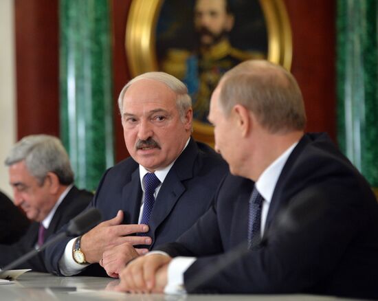 Vladimir Putin attends meetings of CSTO Collective Security Council and Supreme Eurasian Economic Council