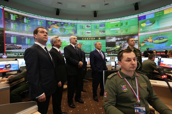 Heads of states - CSTO members visit National Defense Management Center