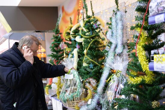 Christmas sale in food stores
