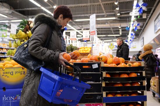 Christmas sale in food stores