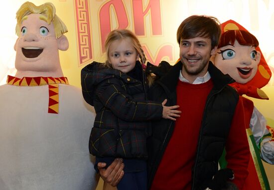 "Three Bogatyrs. A Tricky Move" animated cartoon premiere
