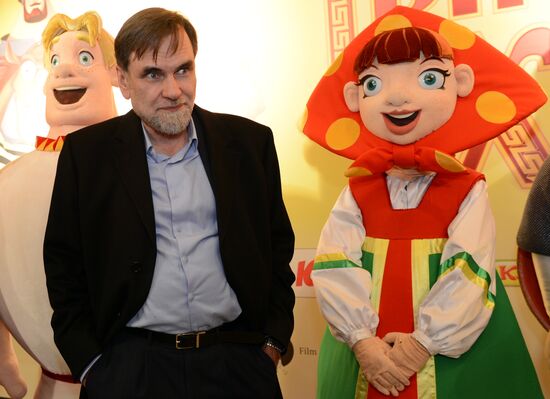 "Three Bogatyrs. A Tricky Move" animated cartoon premiere