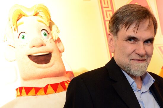 "Three Bogatyrs. A Tricky Move" animated cartoon premiere