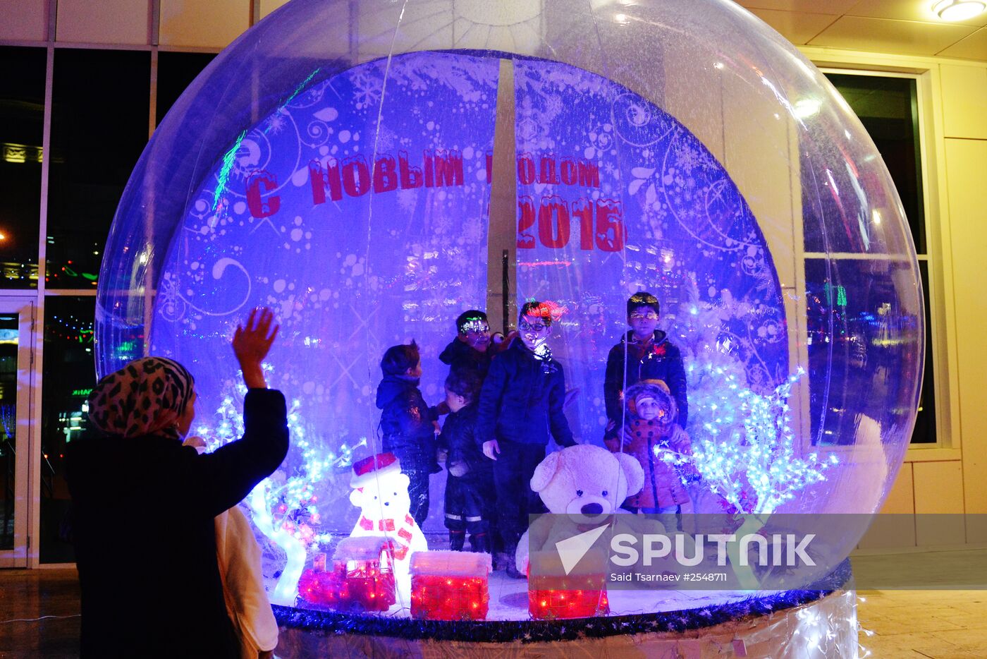 Pre-New Year illumination in Grozny