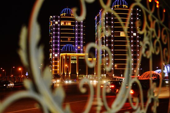 Pre-New Year illumination in Grozny