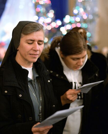 Celebrating Catholic Christmas in Moscow