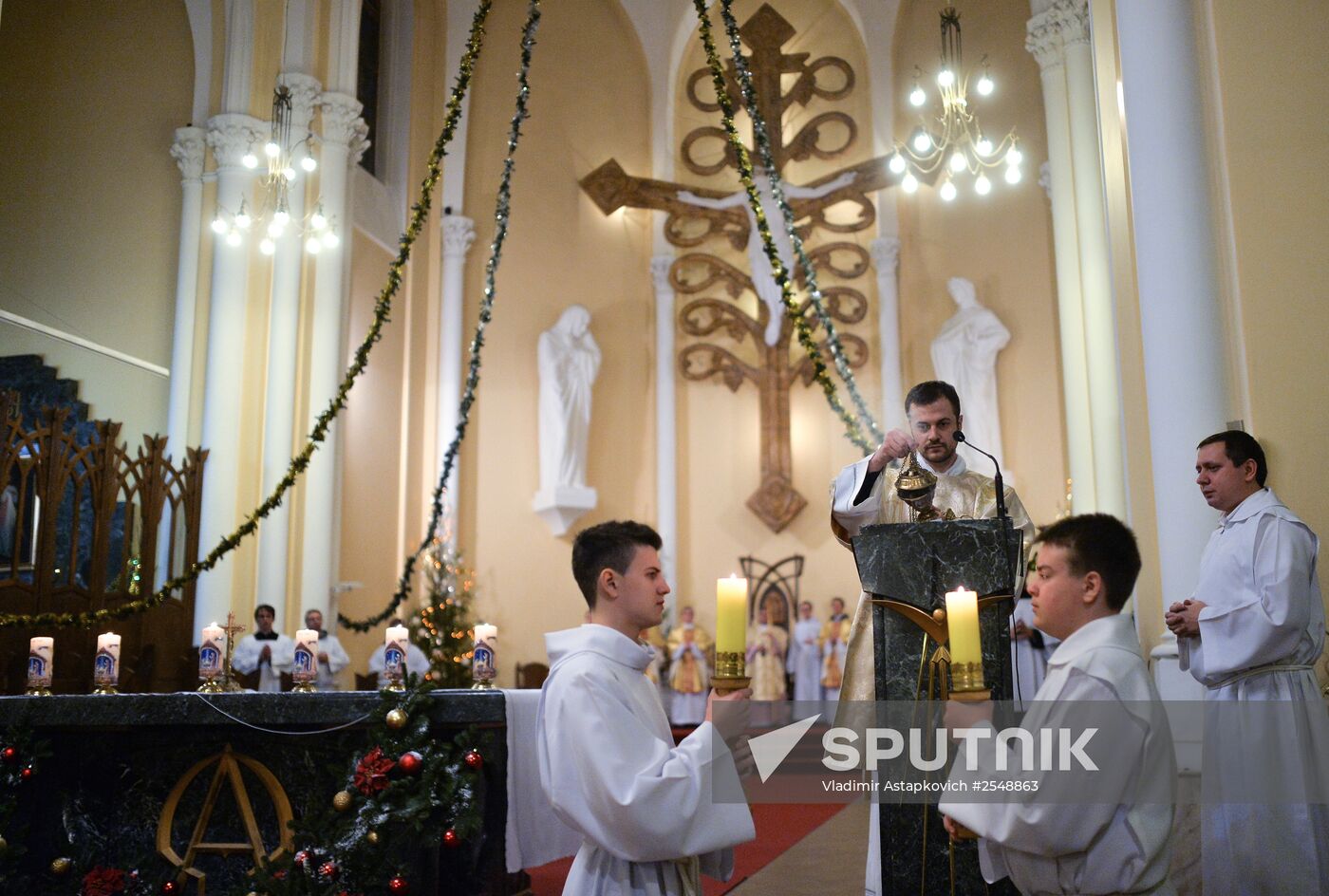 Celebrating Catholic Christmas in Moscow