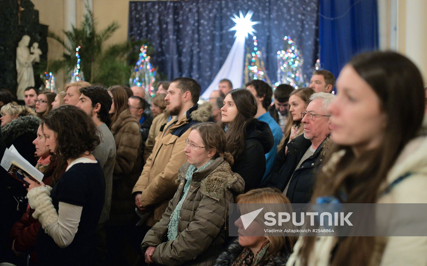 Celebrating Catholic Christmas in Moscow