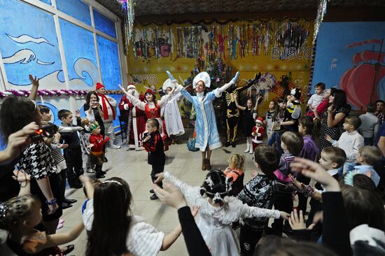 New Year party for Ukrainian refugee children in Rostov Region