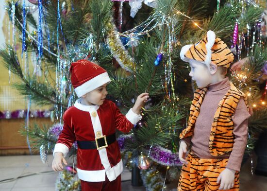 New Year party for Ukrainian refugee children in Rostov Region