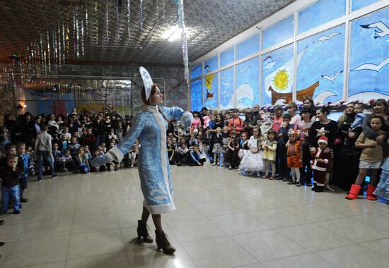 New Year party for Ukrainian refugee children in Rostov Region