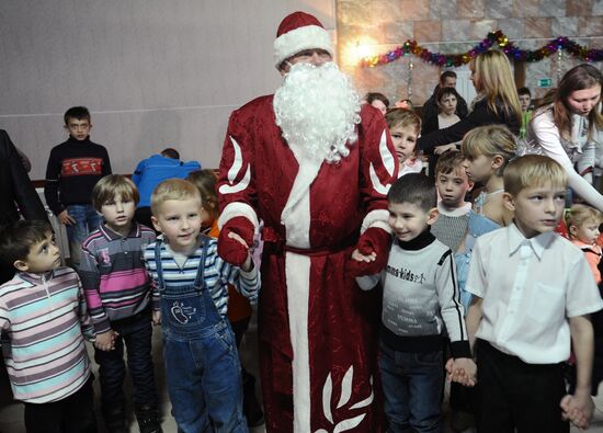 New Year party for Ukrainian refugee children in Rostov Region