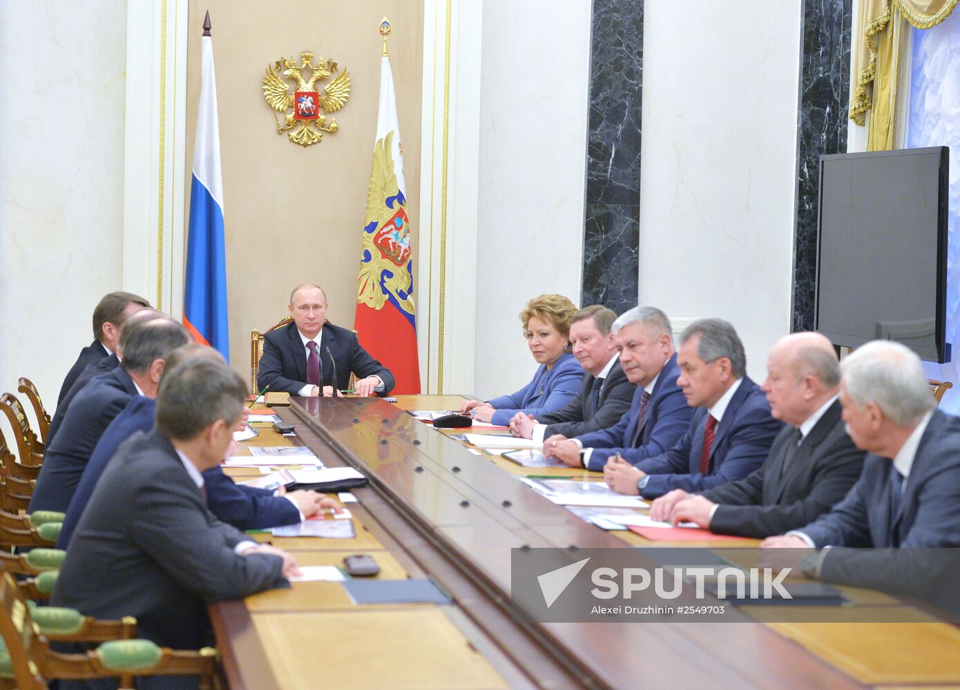 Vladimir Putin chairs Russian Security Council meeting