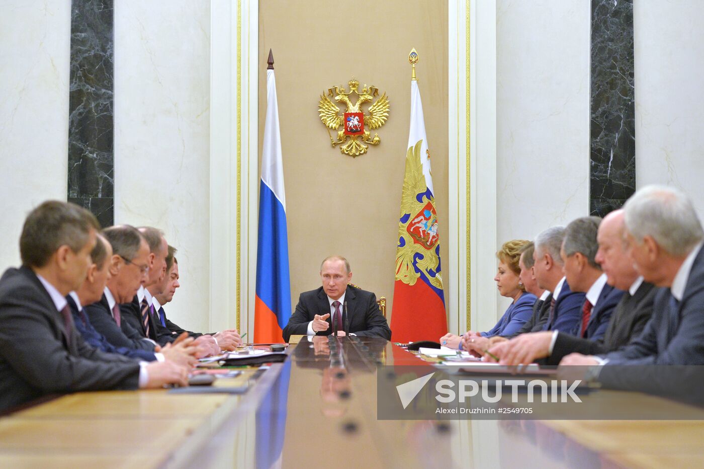 Vladimir Putin chairs Russian Security Council meeting