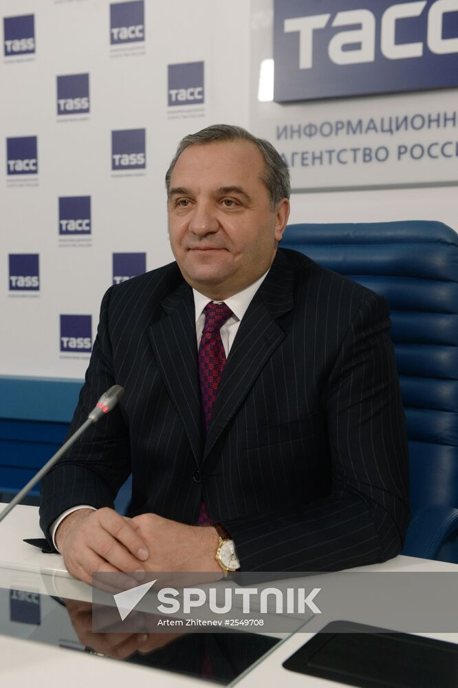 Press conference of Emergencies Minister Vladimir Puchkov