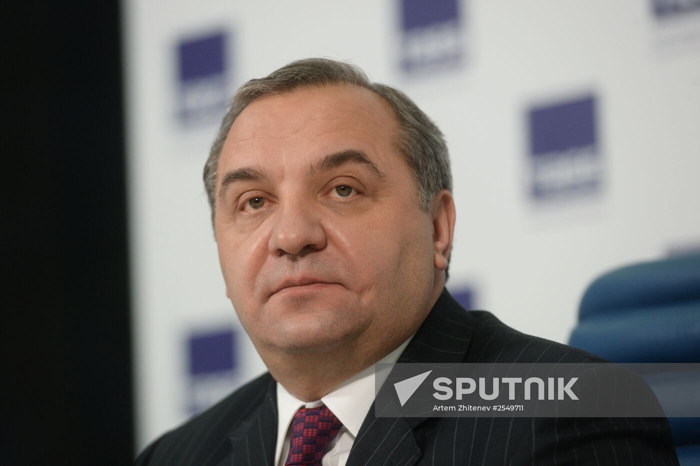 Press conference of Emergencies Minister Vladimir Puchkov