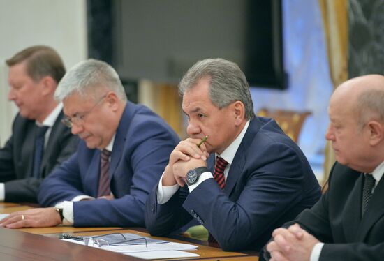 Vladimir Putin chairs Russian Security Council meeting