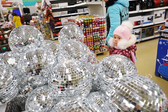 Christmas sale in food stores