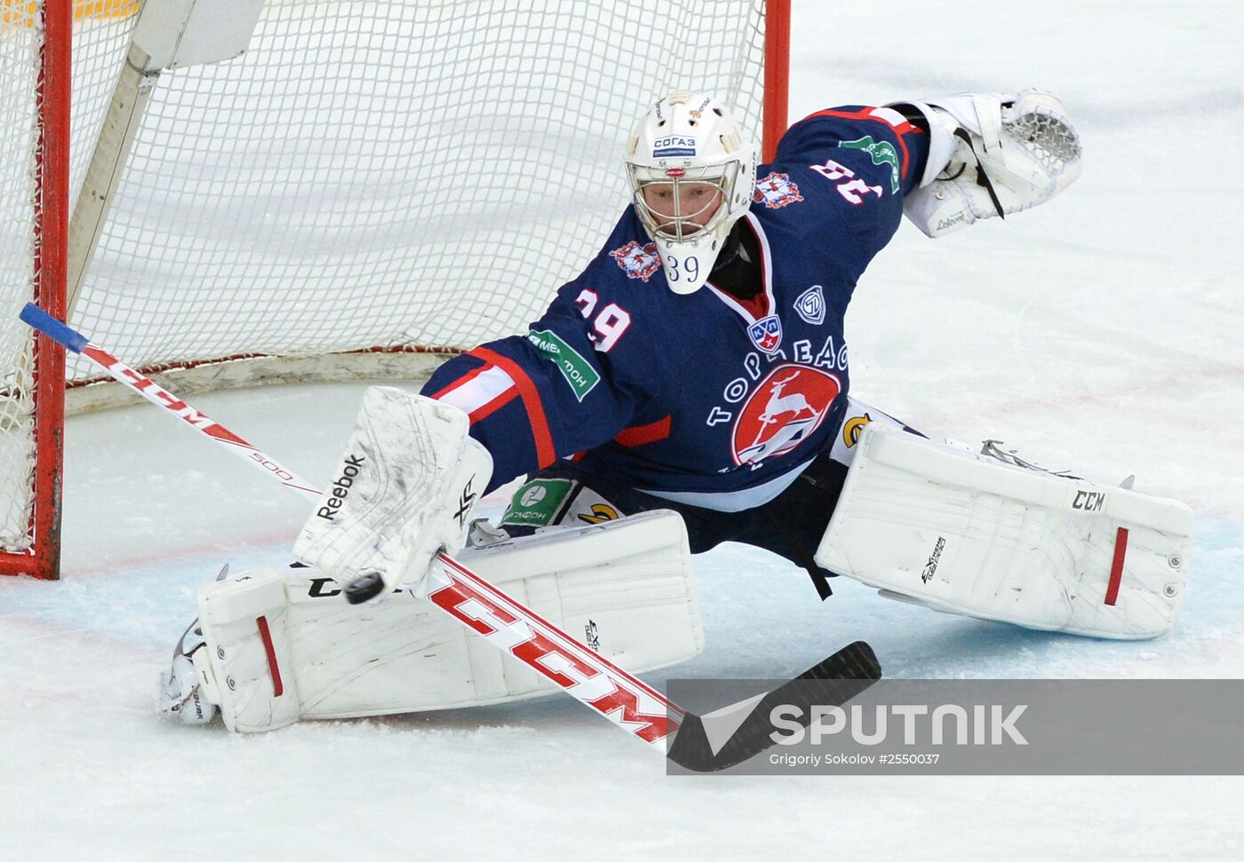 Kontinental Hockey League. Torpedo vs. Dynamo (Moscow)