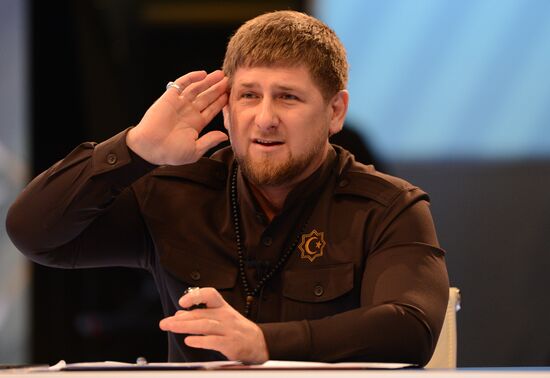 News conference with Ramzan Kadyrov