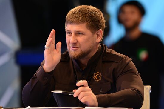 Ramzan Kadyrov holds press conference