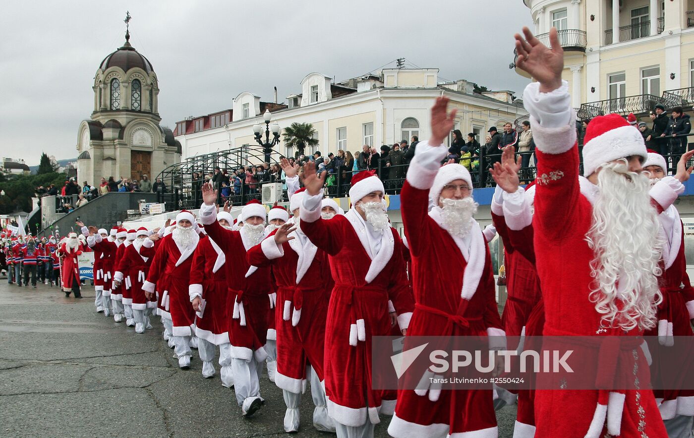 Frost Parade in Yalta