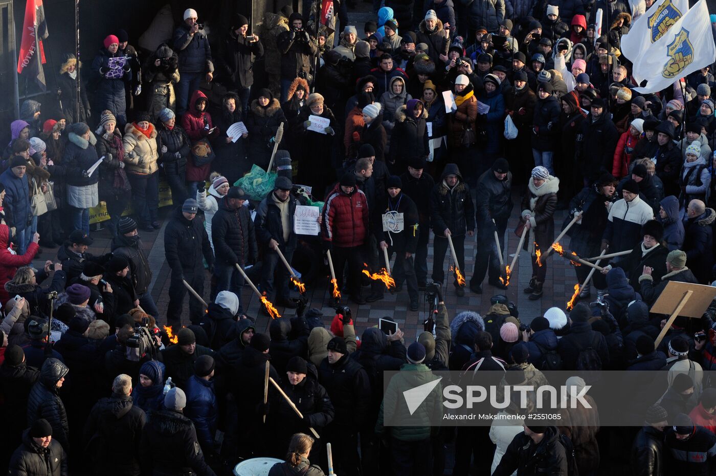 Protest rallies near Ukraine's Verkhovna Rada