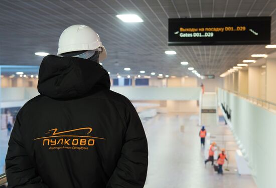 Pulkovo 1 airport terminal under reconstruction