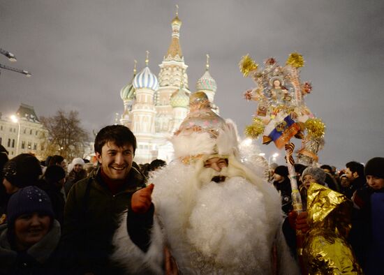 New Year celebration on Red Square