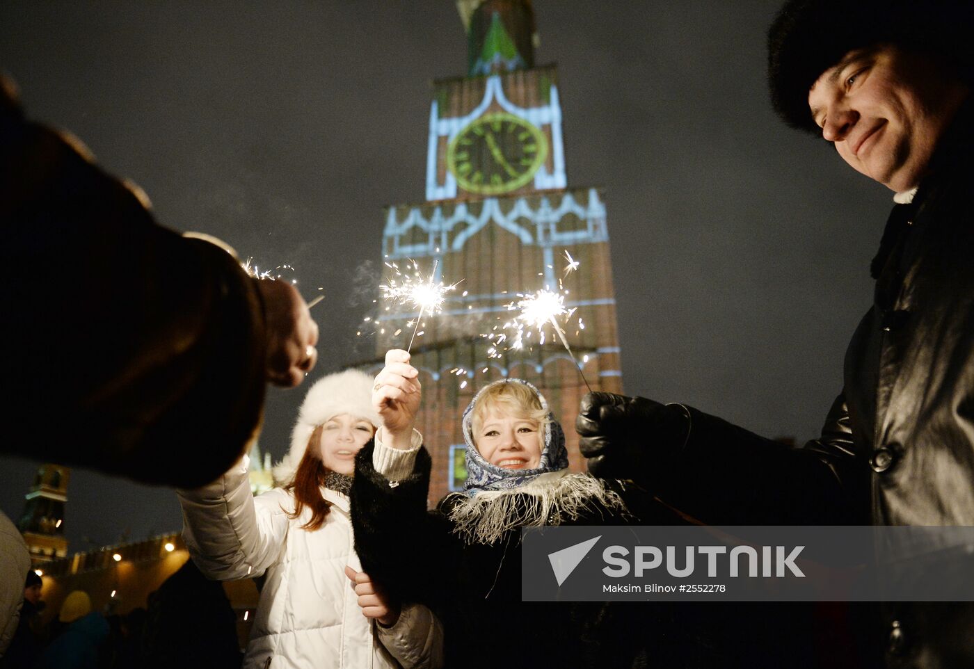 New Year celebration on Red Square