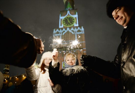 New Year celebration on Red Square
