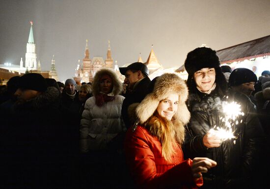 New Year celebration on Red Square