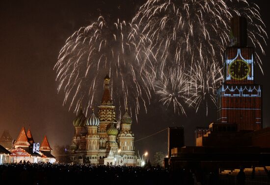 New Year celebration on Red Square