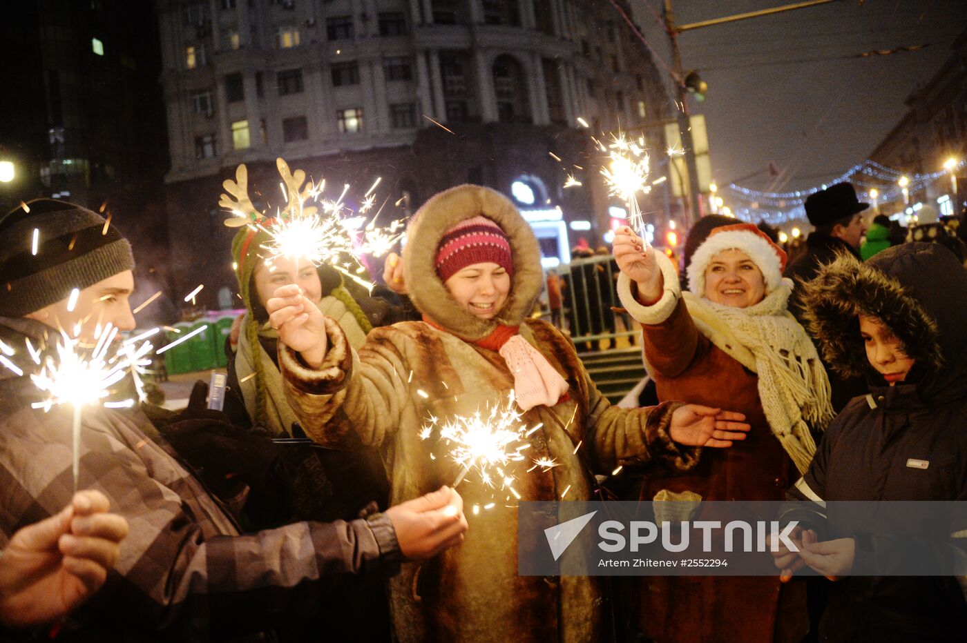 New Year celebration on Red Square