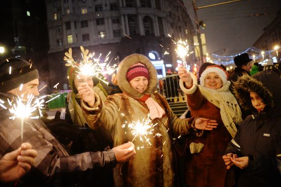 New Year celebration on Red Square