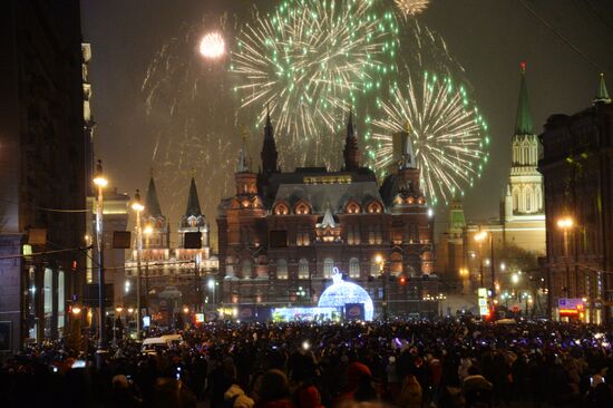 New Year celebration on Red Square