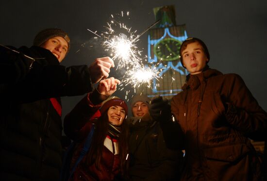 New Year celebration on Red Square