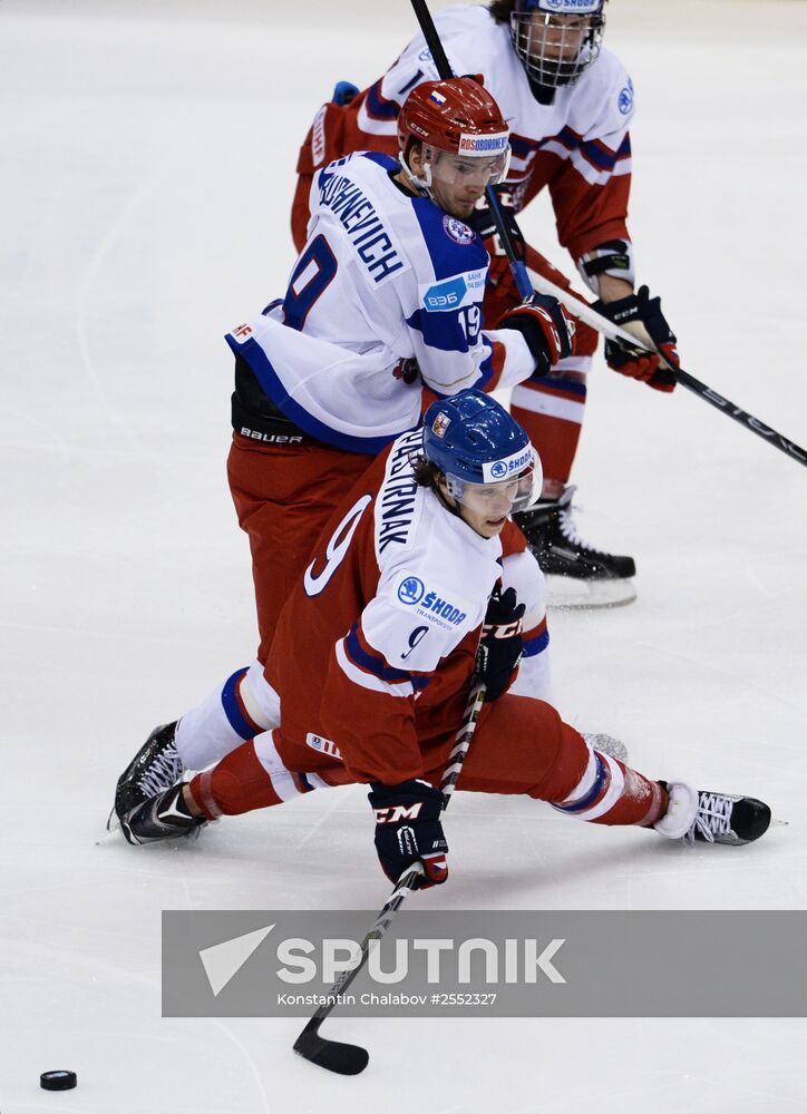 Ice Hockey World Junior Championships. Russia vs. Czech Republic