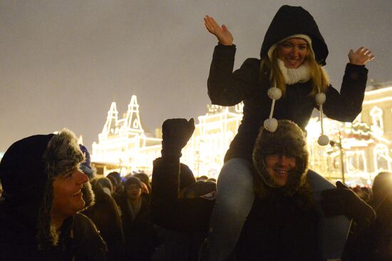 New Year celebration on Red Square