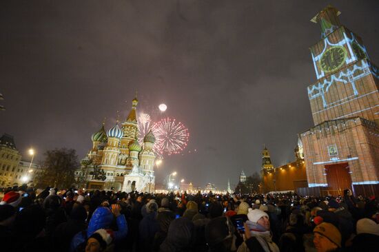 New Year celebration on Red Square