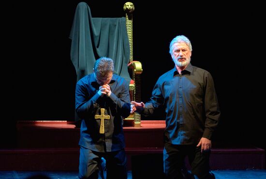 Dress rehearsal of "Tsar Boris" opera